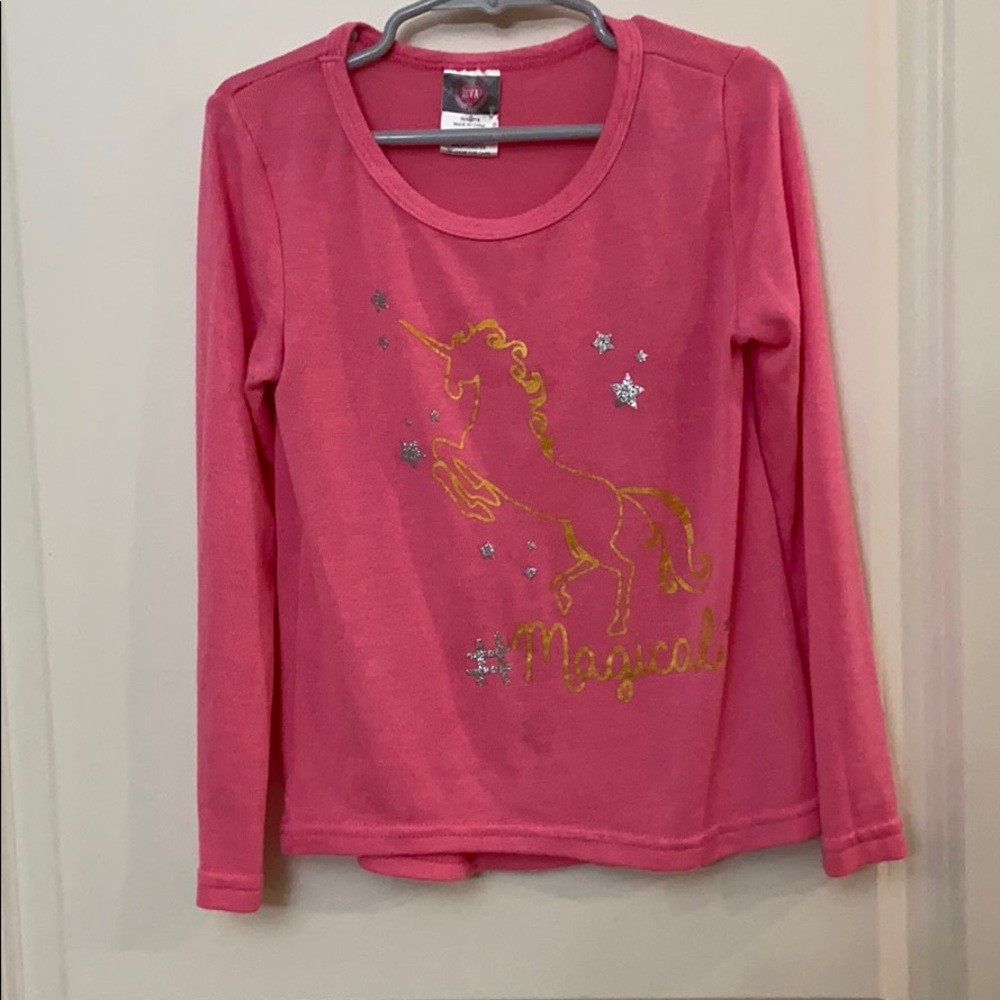 Girls pink long sleeve shirt